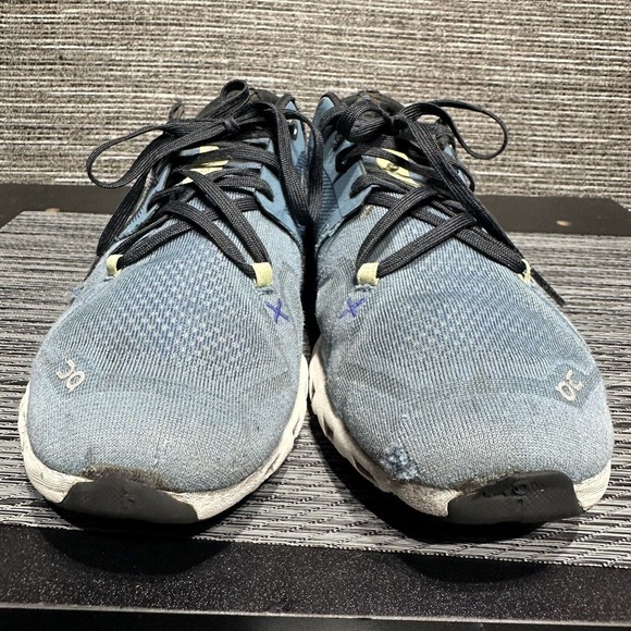 On Running Shoes Men's Cloud X 3 Pewter Blue White Size 7 - Picture 4 of 13